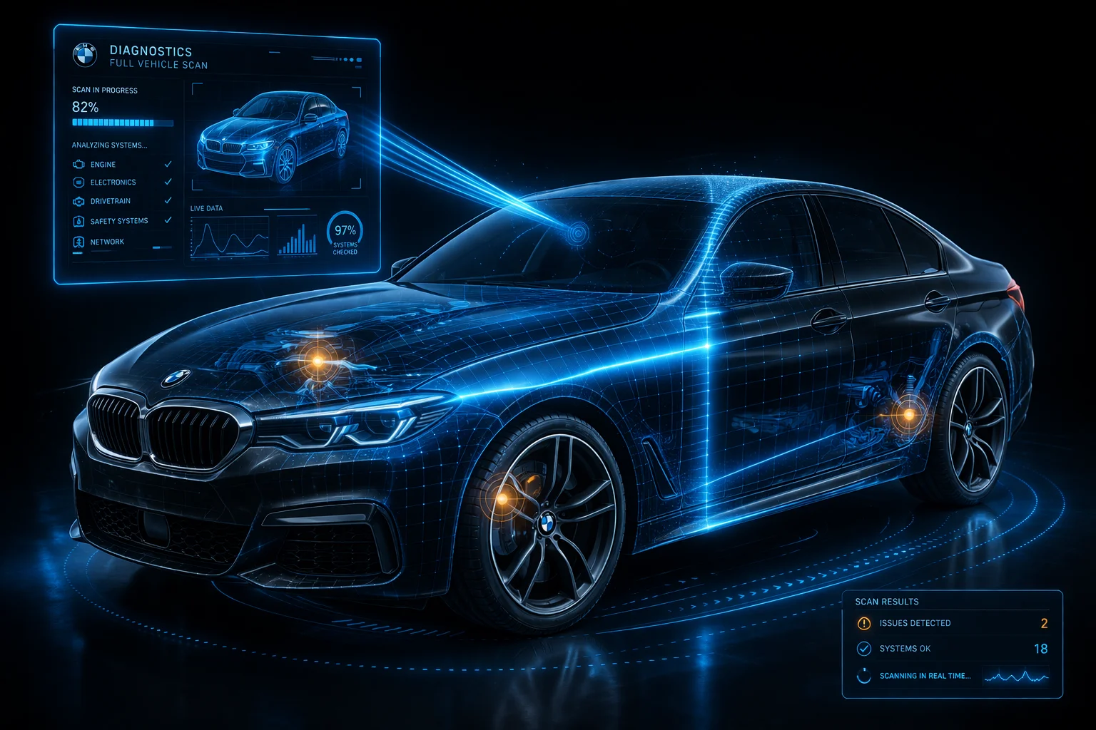 BMW diagnostics and programming service using ISTA tools
